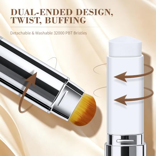 Color-Changing Foundation Stick with Brush - All Skin Tones
