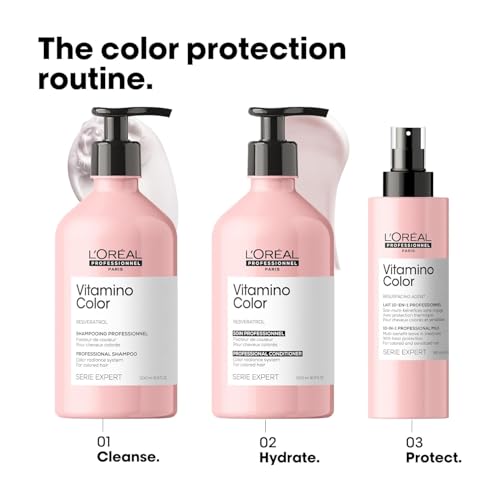 L'Or?al Professionnel Paris Vitamino Color Conditioner - Protects & Preserves Hair Color, Ehances Shine & Vibrancy and Moisturizes & Detangles