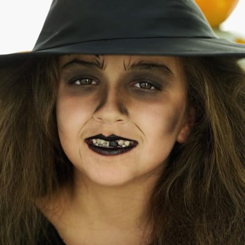 Black Tooth Paint Temporary Teeth Makeup for Halloween Costume