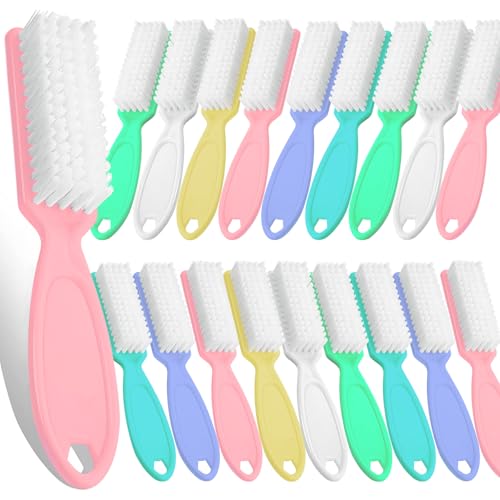20Pcs Nail Brush Set - Ergonomic Handle Grip Cleaning Tools