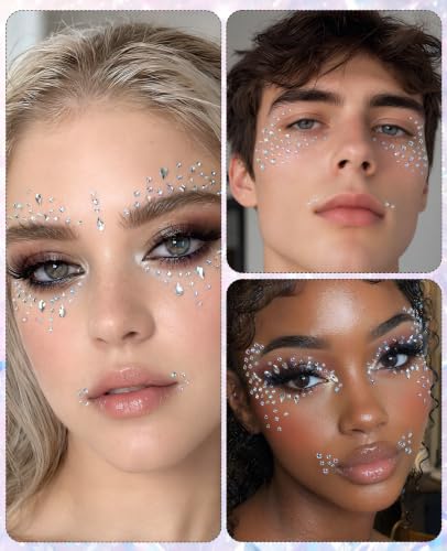 3160 Self-Adhesive Laser Face Gems, Eye Rhinestones & Hair Jewels