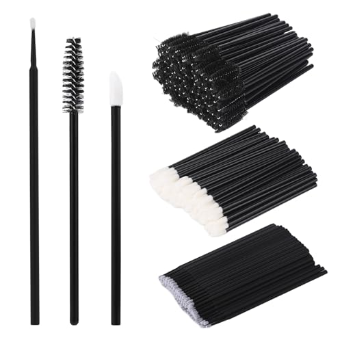 Spoolie Mascara Wands Lip Applicators Micro Brush Set 300Pcs – Disposable Makeup Tools