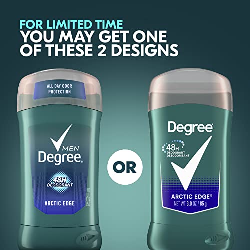 Degree Arctic Edge Deodorant Stick 6 oz Twin Pack - Long-Lasting 48H Freshness