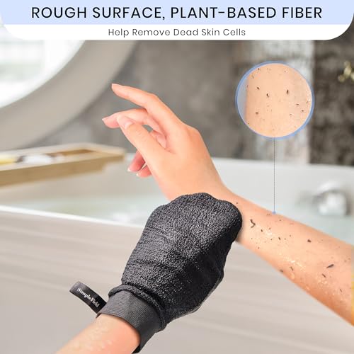 SimpleField Korean Exfoliating Mitt - 2 Pack Viscose Kessa Gloves