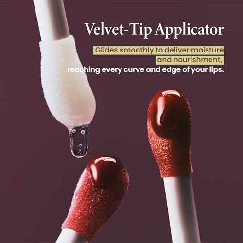 AXIS-Y Vita Glow Lip Oil with Vitamin E & Ceramide - Nourishing & Revitalizing Dry, Chapped Lips with Long Lasting Moisturization - Vegan Korean Skin Care Lip Treatment - 0.13 fl. oz. (Cozy Fig)