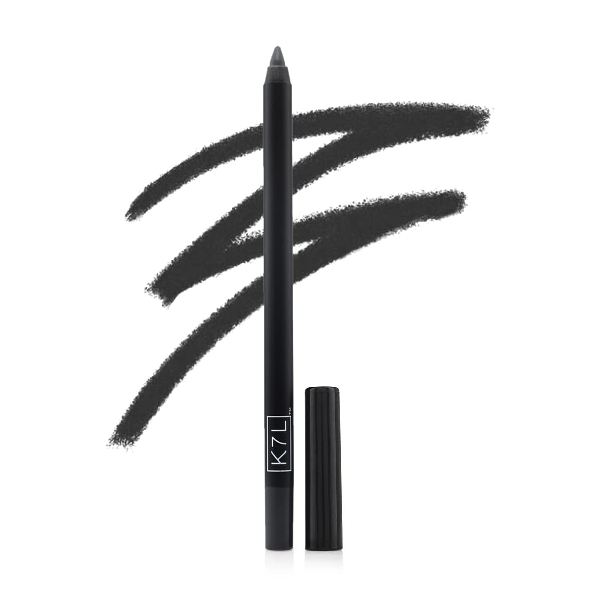 K7L Black Eyeliner - Deep Black + Versatile Eyeliner that is Waterproof, Smudge-Proof, and Precise