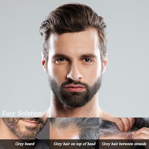 Beard Touch-Up Stick for Men - Instant Gray Hair Concealer with Comb