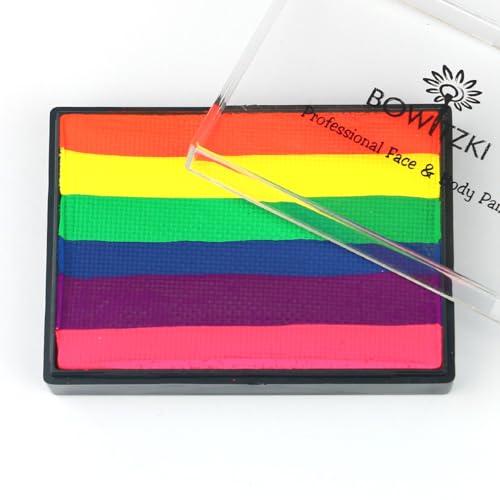 Bowitzki Split Cake Face Paint 50g - Water Based UV Neon