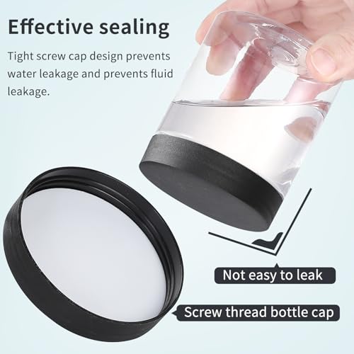36-Pack 8oz Clear Plastic Jars with Screw Lids & Labels