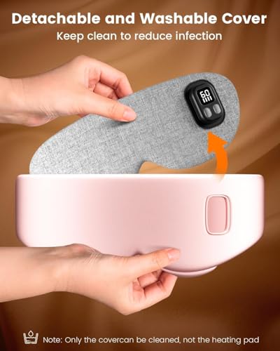 Cordless Heated Eye Mask for Dry Eyes & Improved Sleep - Pink