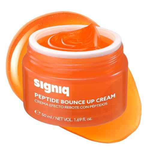 Peptide Bounce Up Cream, Plumping Syrup Formula with 1% Peptide, Hydrating & Firming Face Moisturizer for Dewy and Glow Skin, Korean Skincare (50ml, 1.69 fl.oz.)
