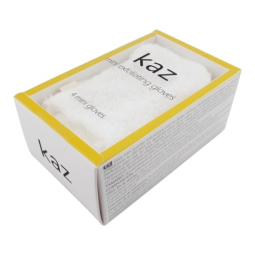 Waxness Exfoliating Finger Gloves for Face & Body, 4 Pack