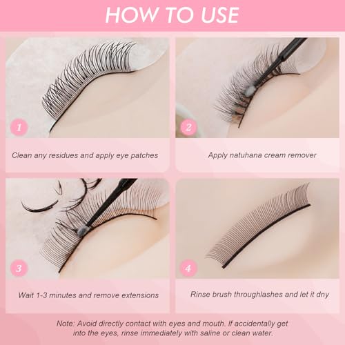 Lash Remover Cream for Extensions - Fast Dissolution, Gentle Formula 10g