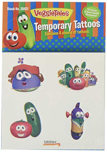 VeggieTales Temporary Tattoos - 16 Favorites