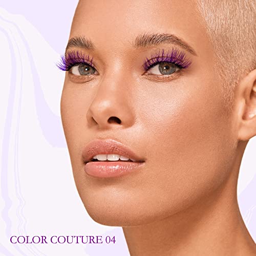 Purple Mink False Eyelashes - Color Couture Full Lashes