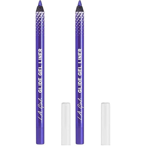 L.A. Girl Glide Gel Liner¢ç Pencil, Paradise Purple GP637 (Pack of 2)