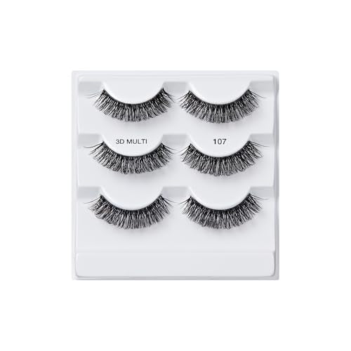 i-ENVY 3D False Lashes, 3 Pairs Fluffy Wispy Strip Eyelashes