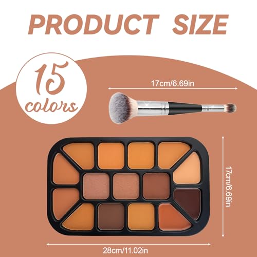 15-Shade Contour Palette - Matte & Shimmer Makeup Kit