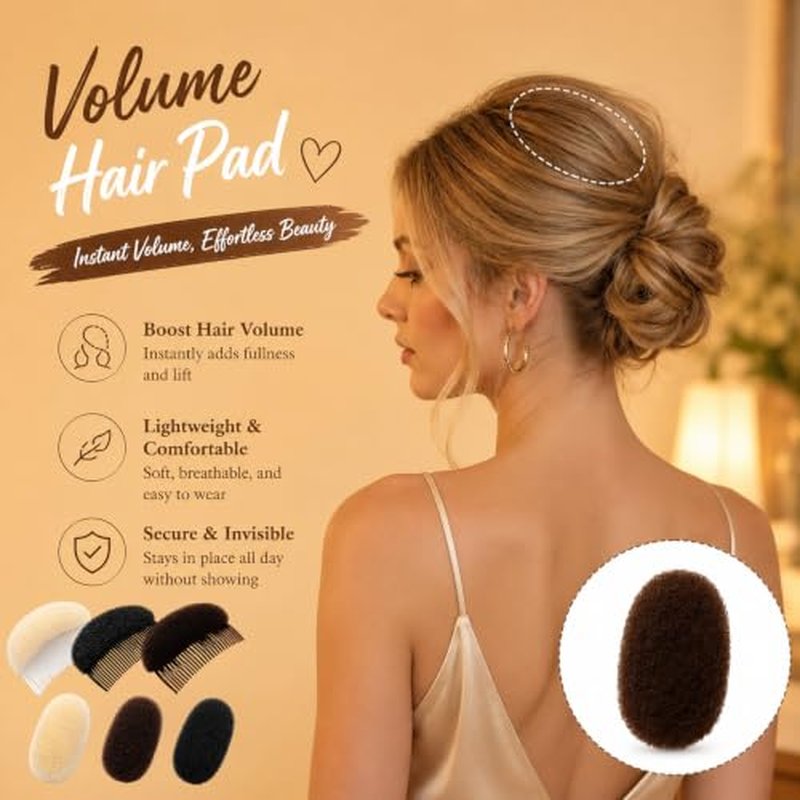 6PCS Hair Bump Volumizing Inserts Set for Instant Volume