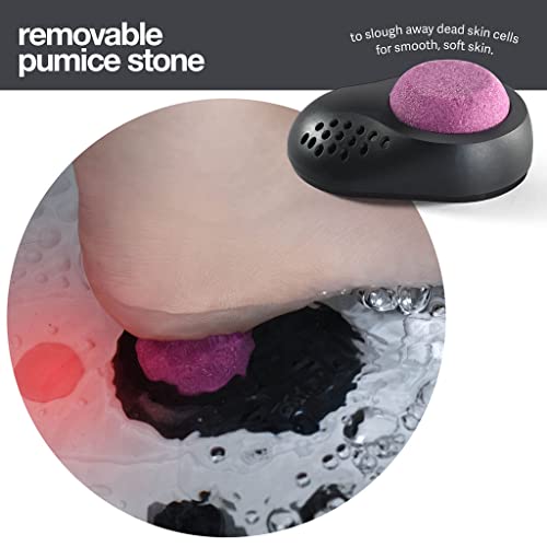 Foot Spa with Heat, Massage & Bubbles - Remote Control & Pumice Stone