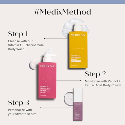 Medix 5.5 Vitamin C Body Wash + Retinol Lotion Anti-Aging 2-Piece Set
