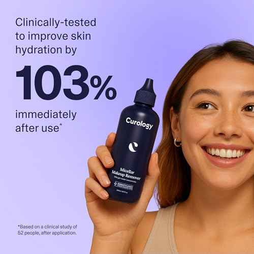 Curology Micellar Water Makeup Remover, Cleansing Gel Water Concentrate, Waterproof Eye and Face Make Up Removal, 8.5 fl oz