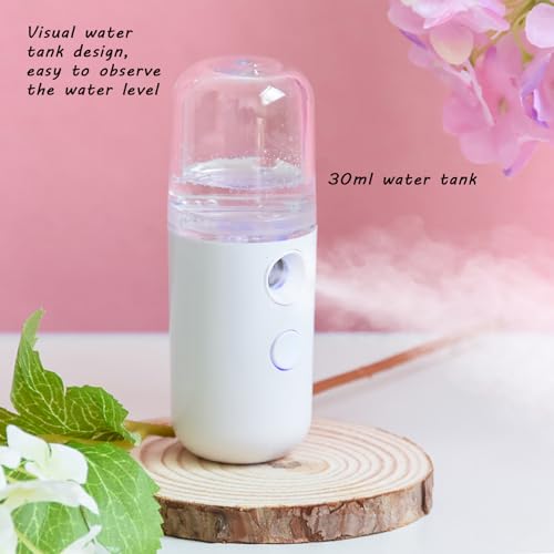 2-Pack Nano Facial Mister Sprayer – 1oz Portable Face Hydrator