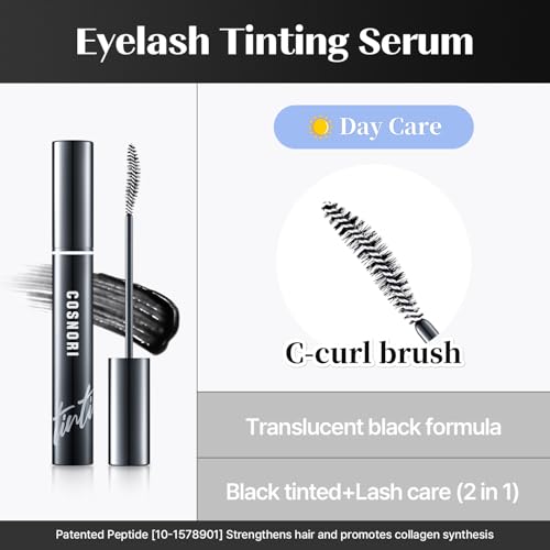 COSNORI Eyelash Tinting Serum - Black Lash Growth Enhancer