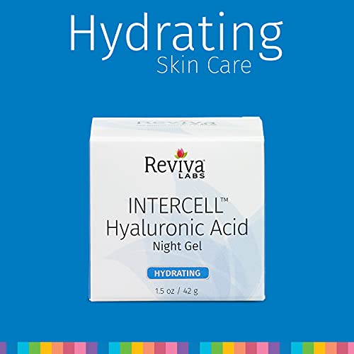 Reviva Labs Intercell Night Gel with Hyaluronic Acid, 1.25 Ounce