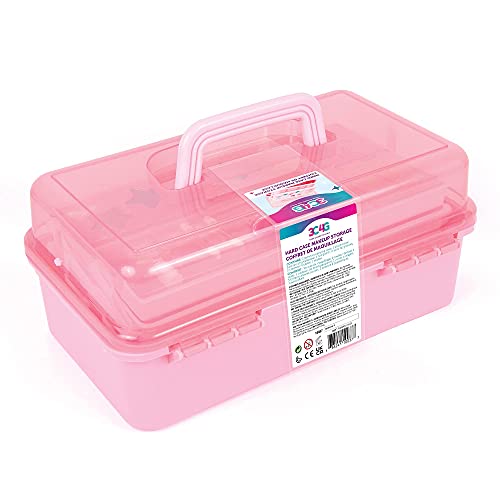 3C4G Pink and Gold Makeup Storage Set for Kids