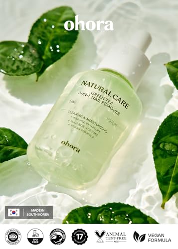 ohora Green Tea 3-in-1 Nail Remover 50mL - Non-Acetone Formula