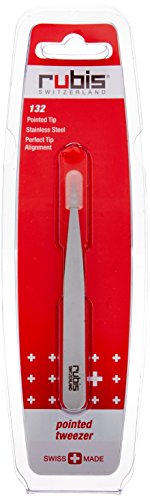 Rubis Switzerland Pointed Tip Tweezer