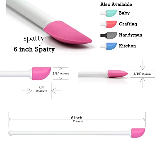 Spatty Daddy Mini Makeup Spatula 6 Inch Pink