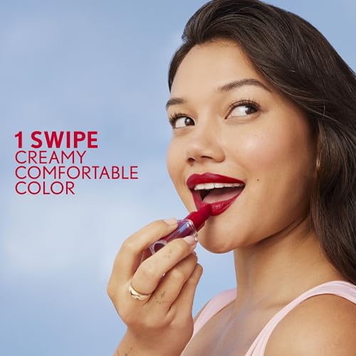 COVERGIRL Clean Lip Color, Free Spirit, Satin Finish, Squalane, Avocado & Aloe, Carmine-Free, Non-Drying, 0.12oz (Pack of 2)
