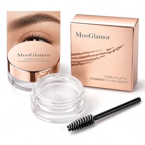 Stereo Eyebrow Styling Cream - Waterproof Clear Brow Gel with Brush