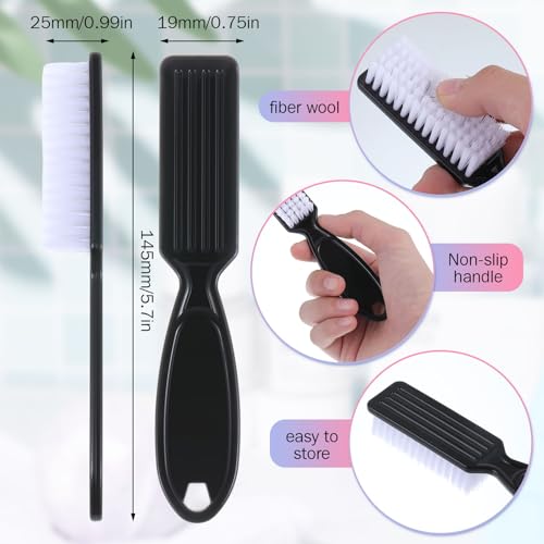 15 Nail Brushes with Grip Handle for Manicure & Pedicure Care