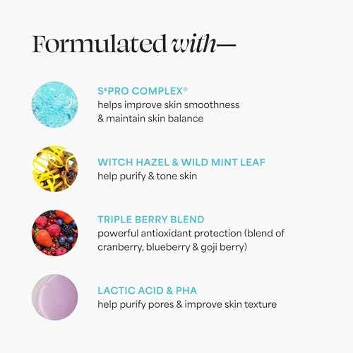 TULA Skin Care Clarifying Tonic Alcohol-Free Daily Toner - Face Toner to Gently Exfoliate and Tighten Pores, Contains Witch Hazel and Niacinamide, 5.07 Fl Oz.