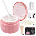Nose Wax Kit Men & Women- Mini Portable Wax Warmer for Nose/Ear/Eyebrow/Beard/Lip Fuzz Hair Removal with 50g Hard Wax Beans, 10 Applicators & 5 Nose Hair Sticks &1 Silicone Pot - 5V USB