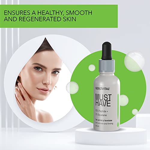 GEROVITAL MUST HAVE Anti-Wrinkle and Firming Face Serum with Collagen and Elastin, Aloe Vera Extract, Moisturizing Face Serum, 30 ml