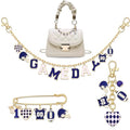 Football Bag Charms Keychain Set for Women & Men