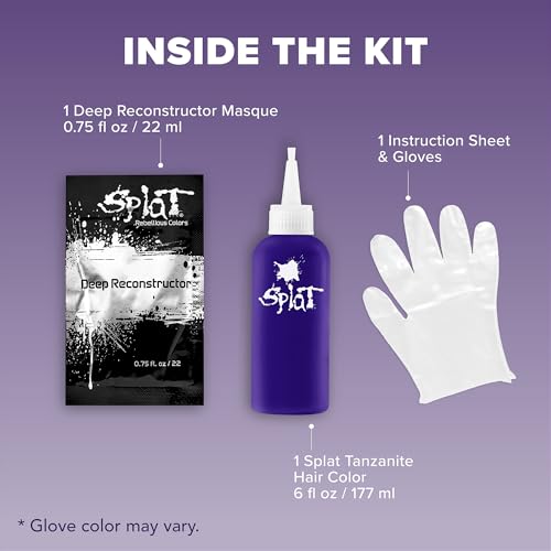 Splat Midnight Tanzanite Semi Permanent Hair Dye, No Bleach