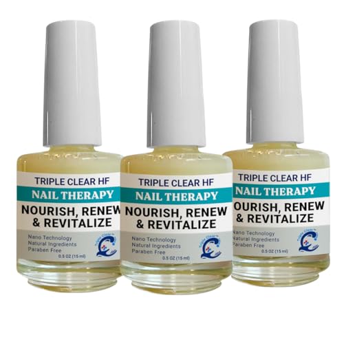 Triple Clear HF Nail Strengthener Oil – Plant-Based Nano Formula