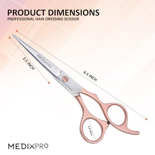 Professional Hair Cutting Scissors 6.5" Stainless Steel Barber Shears