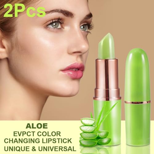 Aloe Vera Color Changing Lipstick Set - Temperature Reactive