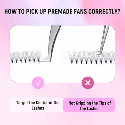 FADLASH Premade Volume Lash Fans 10D 0.07 D Curl 8-14mm