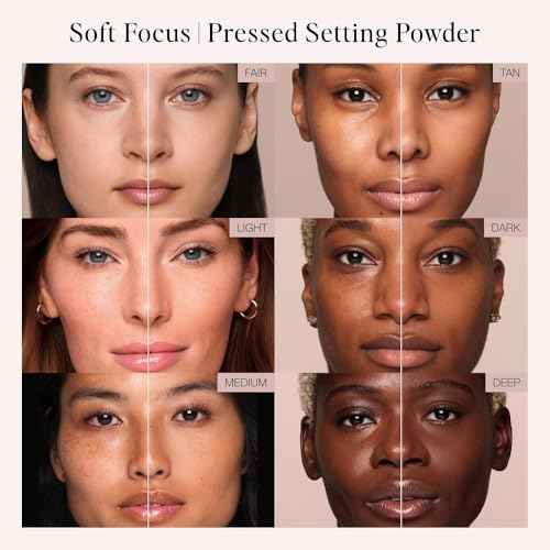 Jouer Soft Focus Hydrate & Setting - Pressed Powder with Matte Finish - Blurring Powder for Fine Lines and Pores - Set Face Makeup Foundation or Concealer - Translucent