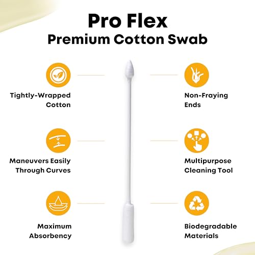 TerpTitans Pro Flex 2-Pack Flexible Cotton Swabs for Precision Cleaning