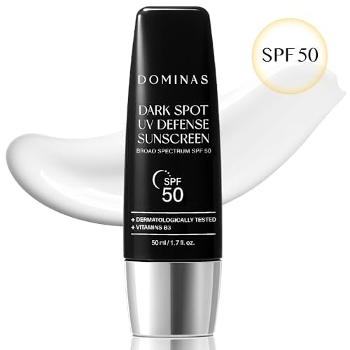 DOMINAS Dark Spot Korean Sunscreen (1.7fl oz) - SPF 50 UV Defense Lightweight Protection, Hydrating Sunblock for Face & Body. No White Cast, Korean Skin Care. Niacinamide, Panthenol.