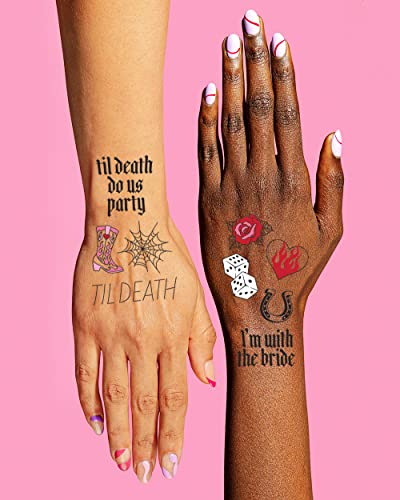 xo, Fetti Bachelorette Temporary Tattoos - 100 Designs