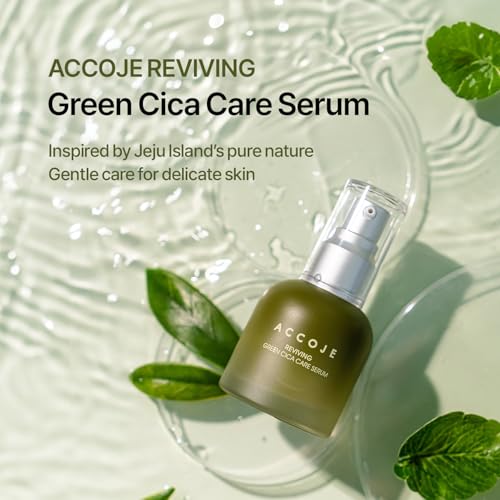 ACCOJE Reviving Cica Soothing Hydrating Gel-Serum ? Korean Skincare with Jeju Island Plant Extract Complex for Calm, Radiant and Healthy-Looking Skin (1.69 fl. oz)